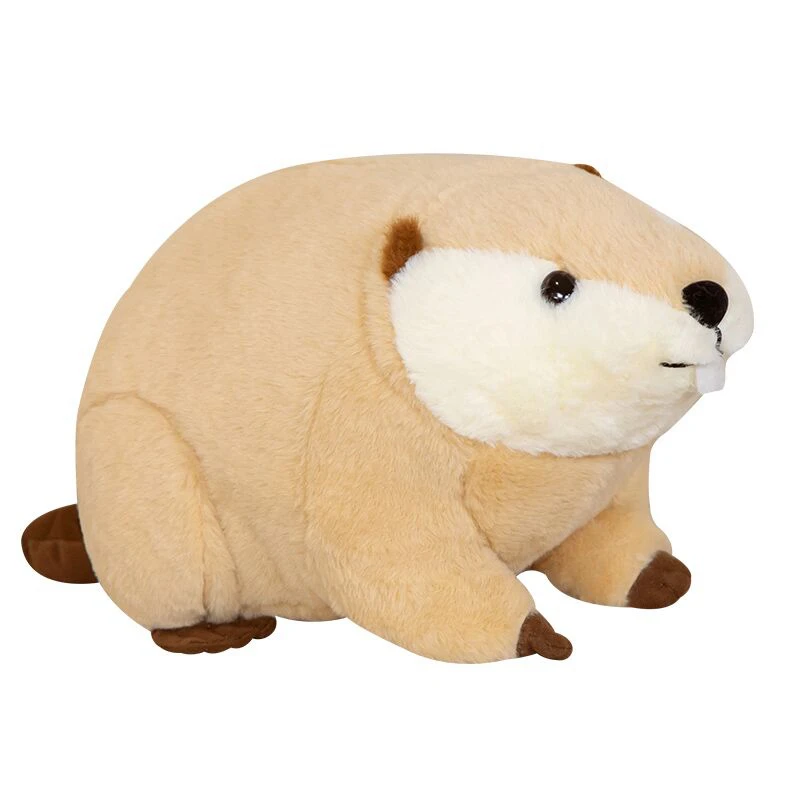 Nutria-peluches de animales de peluche para niños, juguetes de simulación de animales, almohada de peluche suave, muñecas de castor de la vida Real, decoración del hogar de cumpleaños, 45/60CM