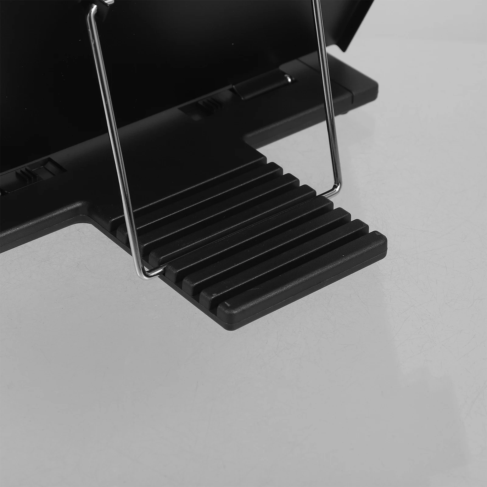 

Adjustable Reading Rack Desktop Book Foldable Document Holder Black Student Paper Holder for Desk Recipe Stand Metal Receipt
