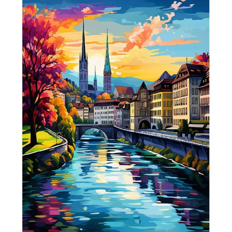 500/1000/1200/2000PCS Jigsaw Puzzles Sea Scenery Family Activity Games for Gameroom Bedroom Home Decor Gift