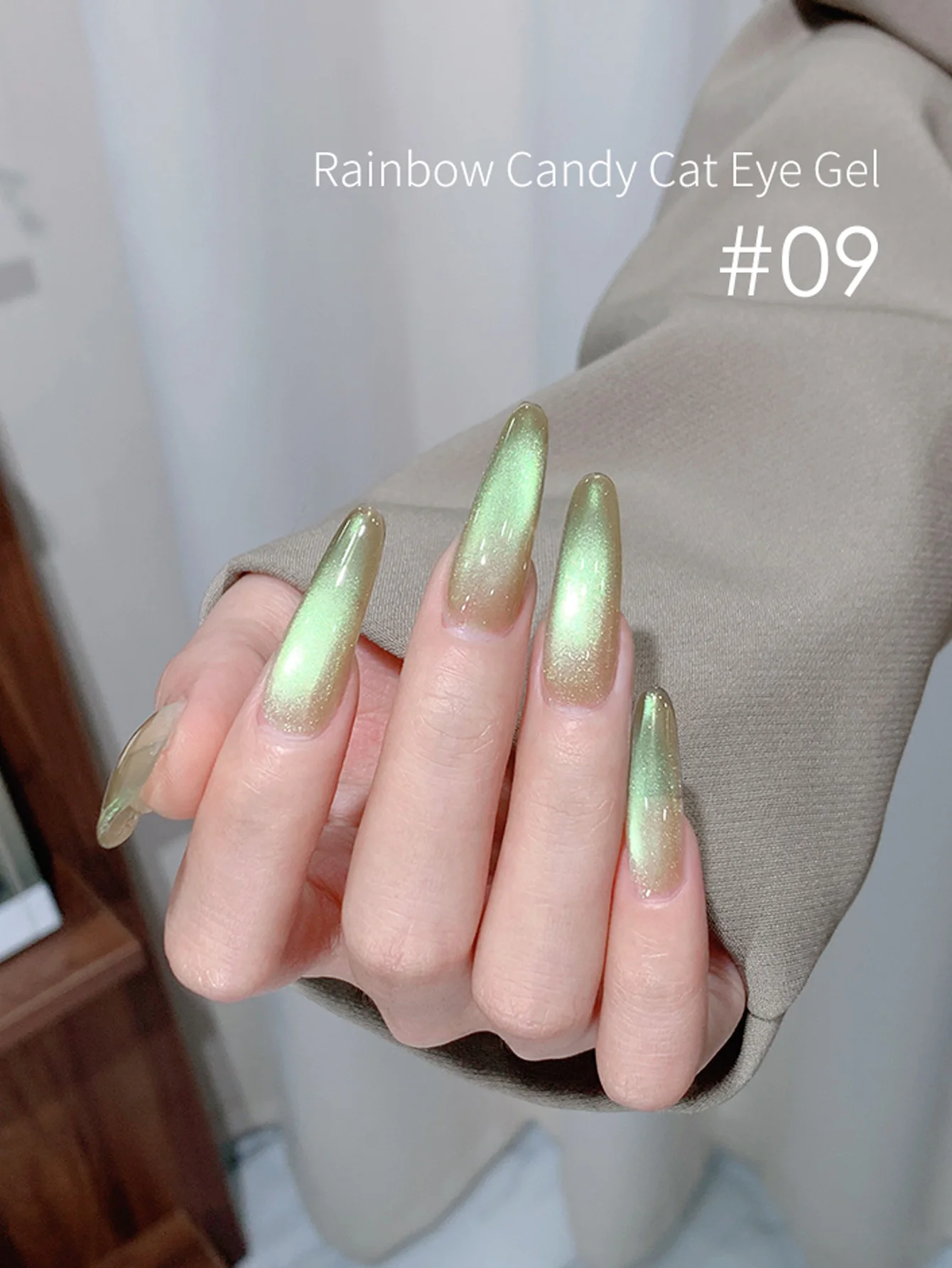 1Pc/16Pc 5ml Keramische Glazen Kraal Cat Eye Gel Nagellak, holografische Losweken UV LED Semi Permanente Magnetische Nagellak