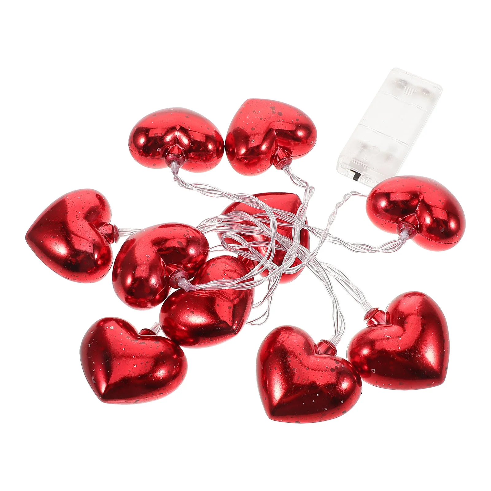 LED سلسلة أضواء القلب 10 المصابيح رومانسية عيد الحب ديكور نافذة داخلية 1.5 متر LED مصابيح حفلات لوازم حفلات عيد الحب #3