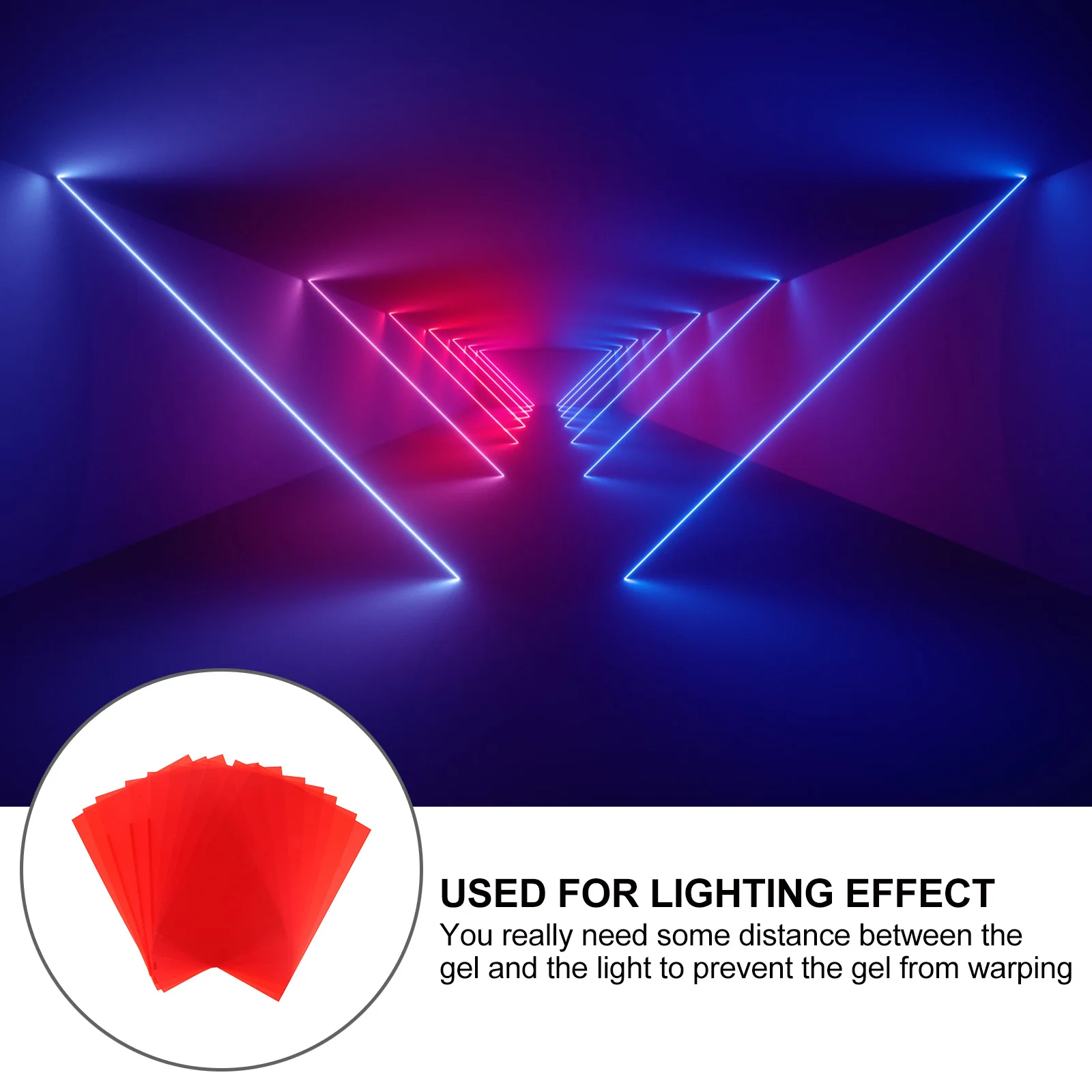 

10Pcs Red Transparent Color Filter Sheet for Photography Lighting Effects Color Correction Film with High Durability and Clarity
