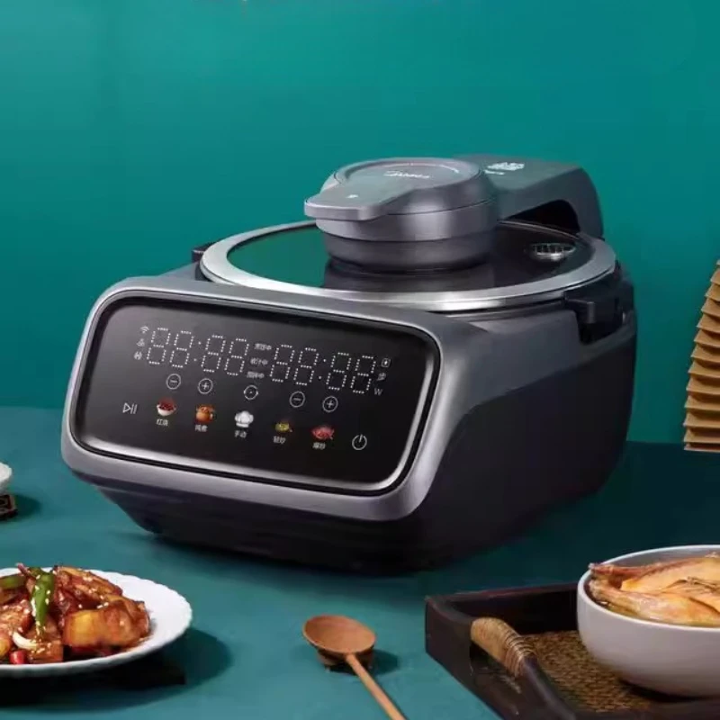 

Полностью автоматическая машина для приготовления пищи с подогревом 1800 Вт, робот-повар, интеллектуальное бездымное управление, 3 режима приготовления пищи, автоматическое перемешивание вока