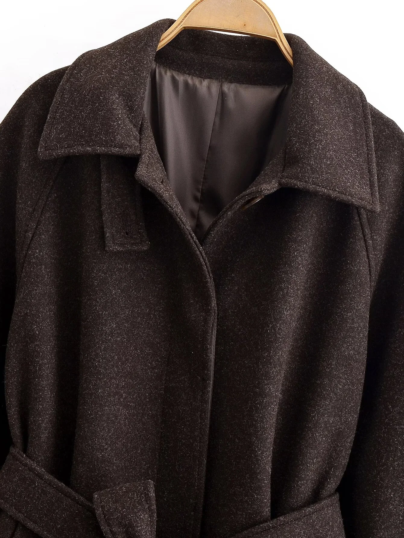 2025 Inverno Nuove donne Abbigliamento Moda casual Semplice ed elegante Trench lungo stile di fascia alta con cravatta in vita