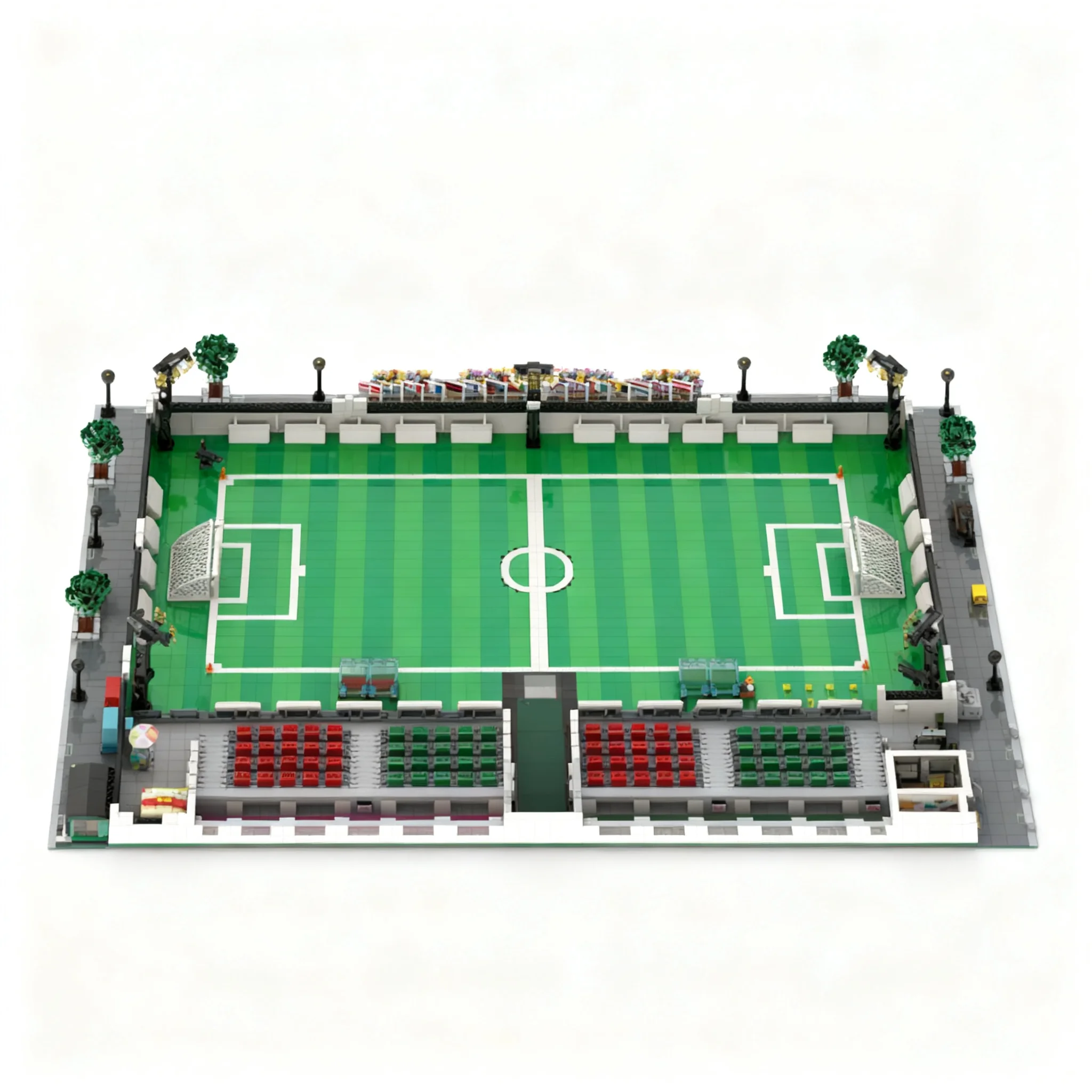5625pcs MOC Sports Soccer Football Stadium Model Building Blocks Christmas Gift Creative Assembly Collection And Ideas Art Craft