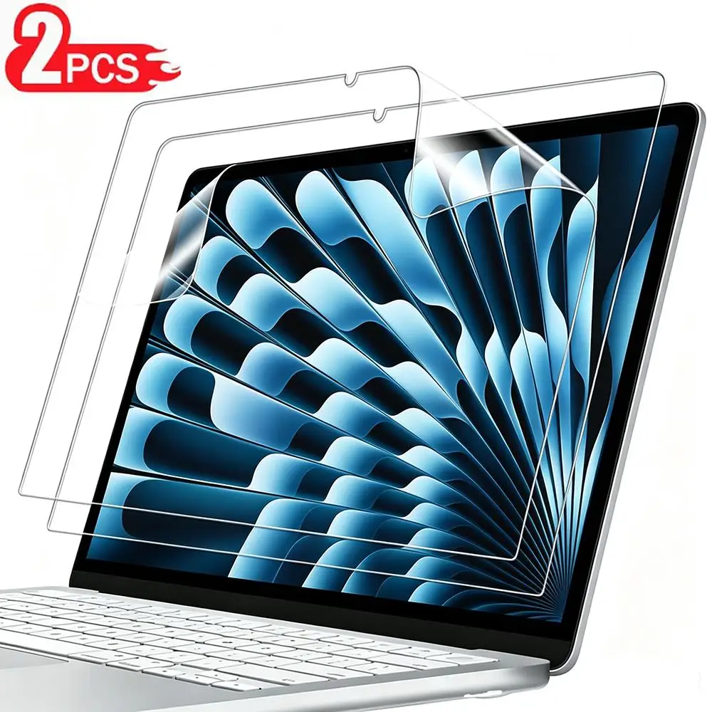 2 Pack HD Premium Screen Protectors for MacBook Air 13.6 M5 M4 M3 A3449 A3240 A3113 A2681 Pro 13 M2 M1 A2251 A2289 A2337 Films