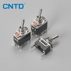 Cntd c5 toggle switch auto-travamento 15a 250vac único pólo duplo pólo interruptor com à prova de chuva-tampa