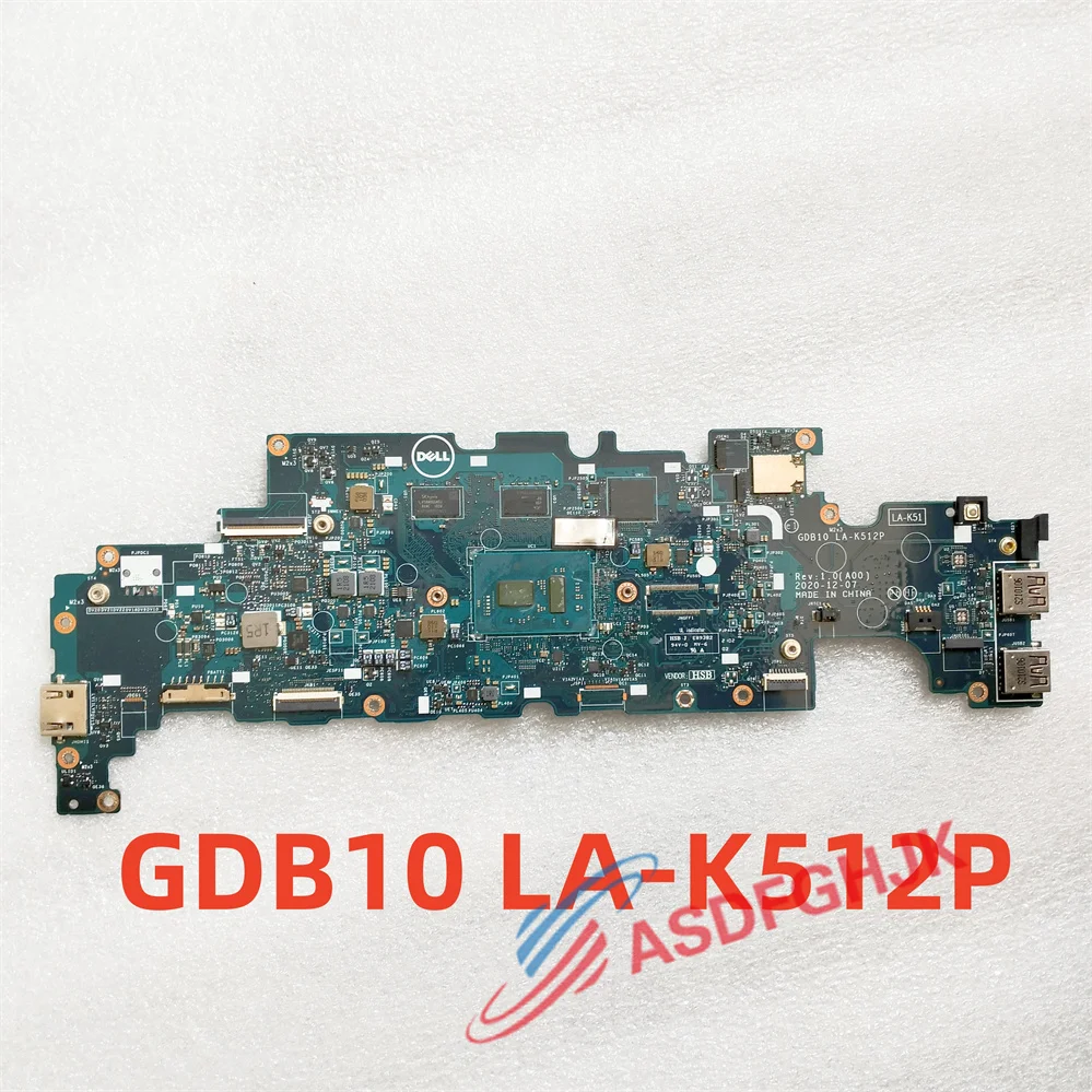 0M0DCC GDB10 LA-K512P Laptop Motherboard for Latitude 3120 WITH N5100 CPU AND 4GB RAM TEST OK