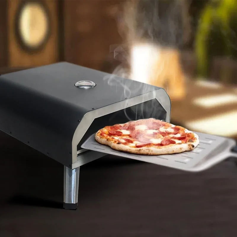 16 Inch Gas Pizza Oven Portable Commercial Stainless Steel Outdoor Kitchen Pizza Maker