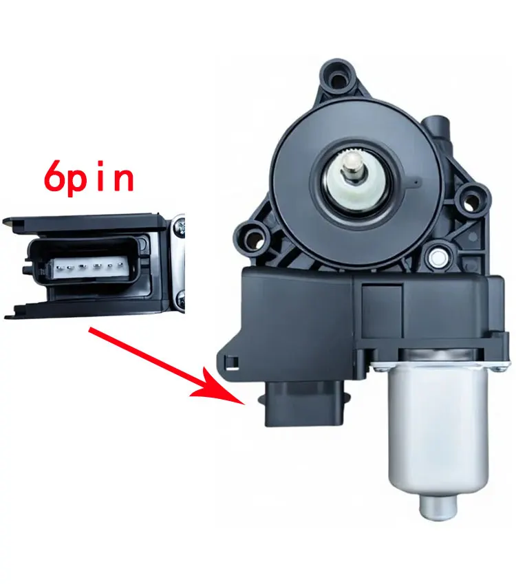 Power Window Regulator Motor 2‑Pin 6‑Pin For Hyundai Santa Fe/Grand Santa Fe 2013‑2016 Replacement Reference 83460‑2W000