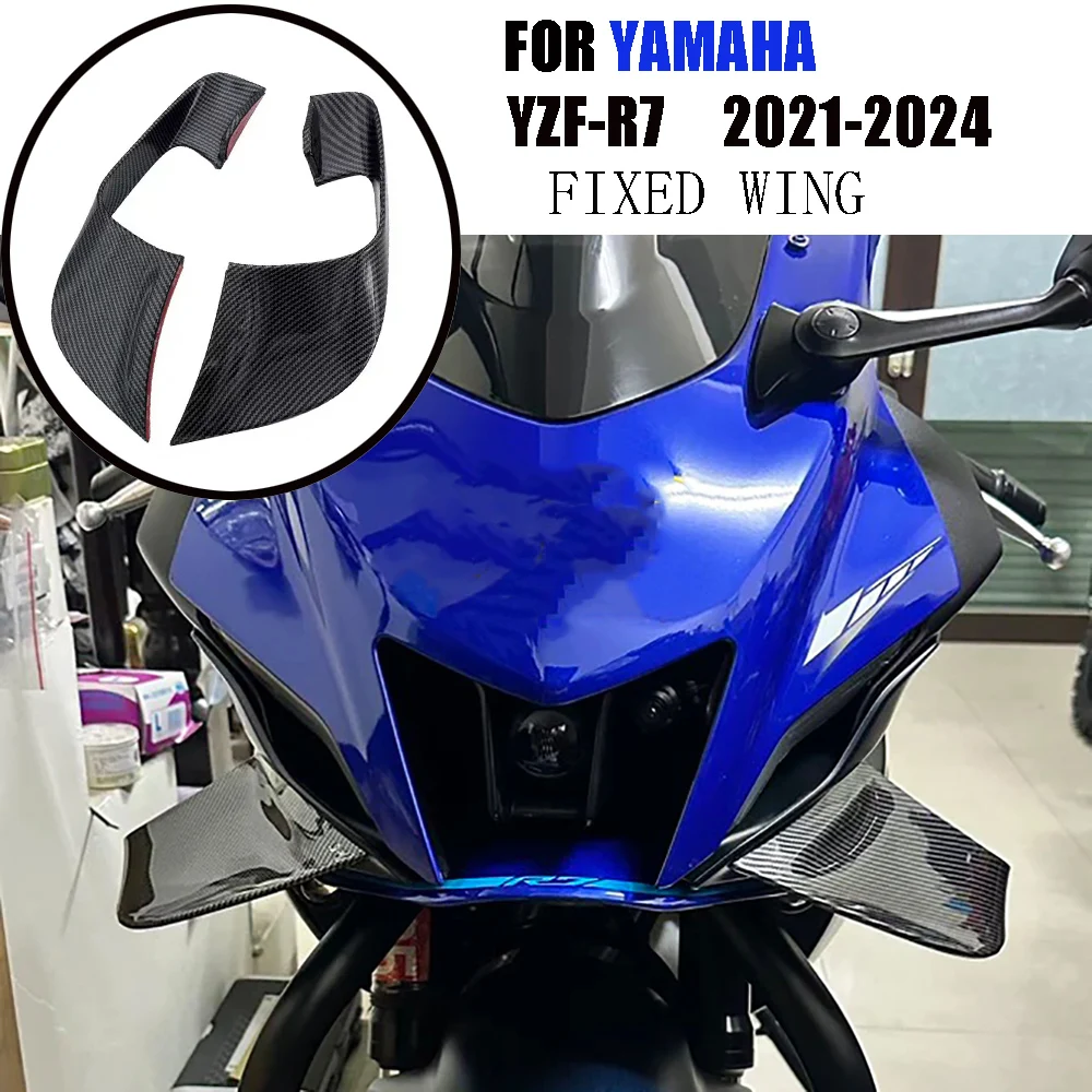 

For Yamaha YZF-R7 R7 2020 2021 2022 2023 2024 YZFR7 Motorcycle Winglets Aerodynamic Wind Side Wings Spoiler Fairing
