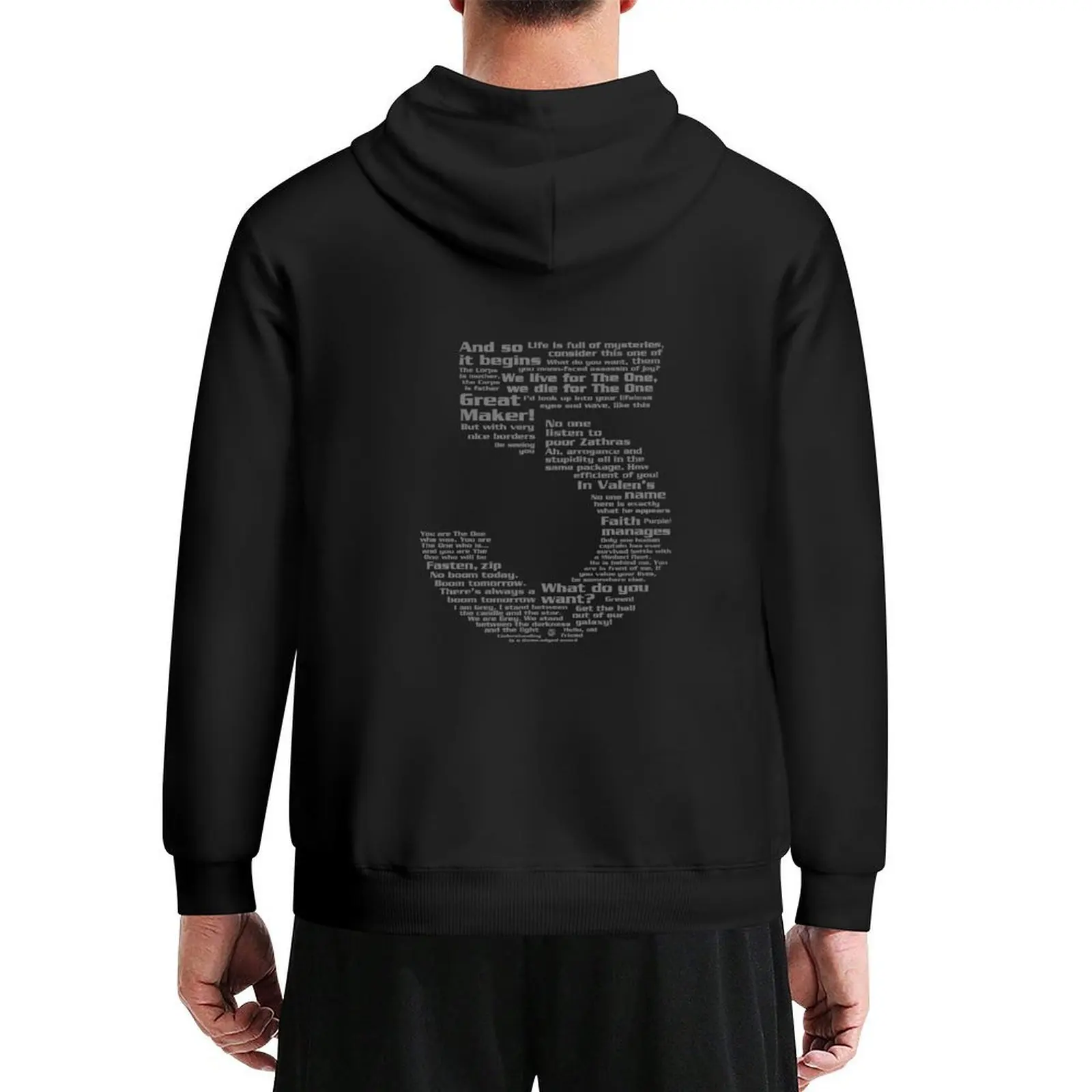 

Babylon 5 Quotes - Grey Hoodie graphic t shirts men korean autumn clothes men's coat men's sweat-shirt set hoodies for men