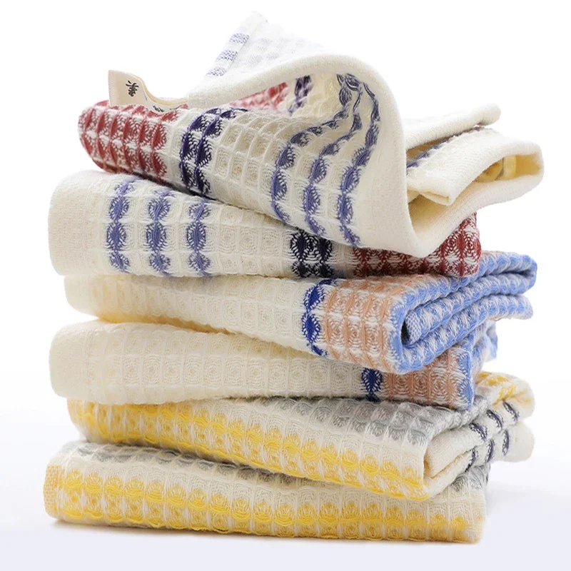 70x140cm pure cotton thickened household  towel Not falling off soft absorbent adult towel colorful Striped adult bath towel