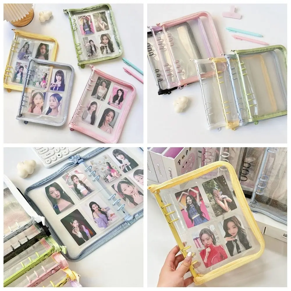 

Inner Page A5 Binder Photocard Holder PVC Album Cover Photo Album Binder Photo Card Holder Transparent Idol Card Collect Book