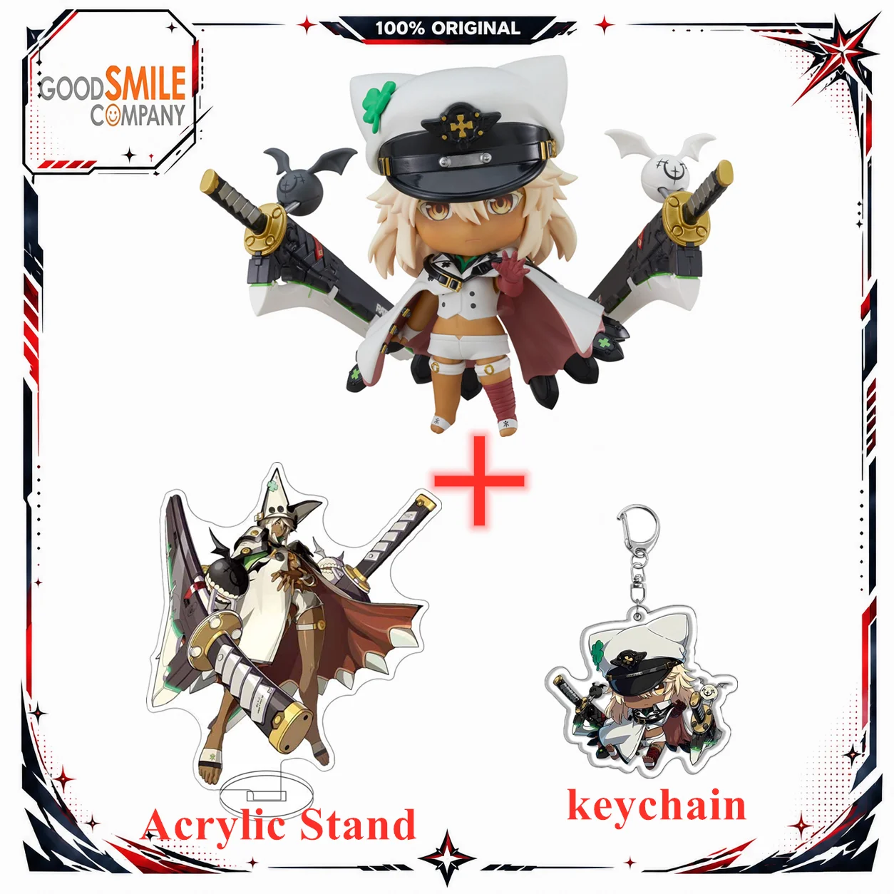 Original Clay Man Guilty Gear Strive GUILTY GEAR 1894 Ramlethal Valentine Mobile Action Figures Model Figurine