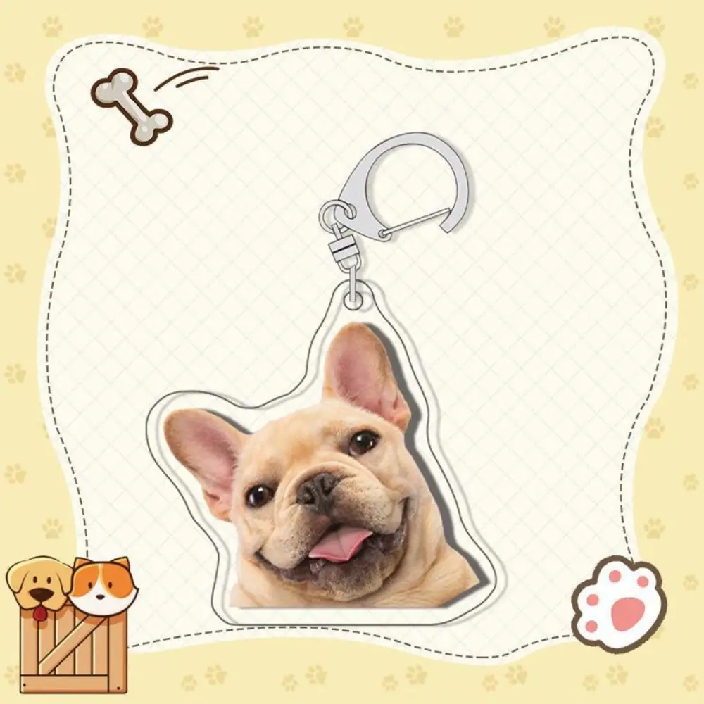 جميل Samoyed الحدود الكولي الكلب المفاتيح القلطي تشيهواهوا الاكريليك فصيل كورجي كيرينغ لطيف الصلصال لابرادور جرو قلادة للجنسين #4