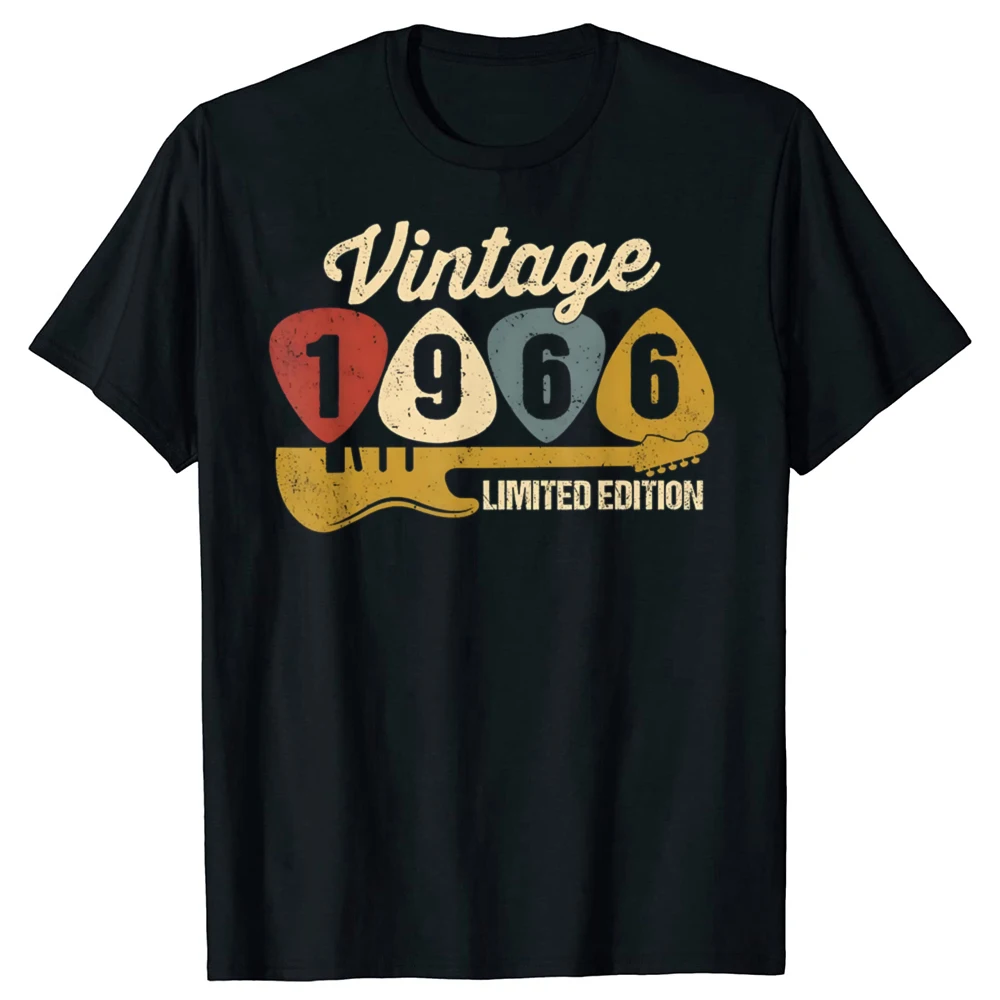 Funny Vintage 1966 59th Birthday Graphic T-shirts Men Women's Fashion Casual Tshirt 100% Cotton Loose Oversized T Shirt