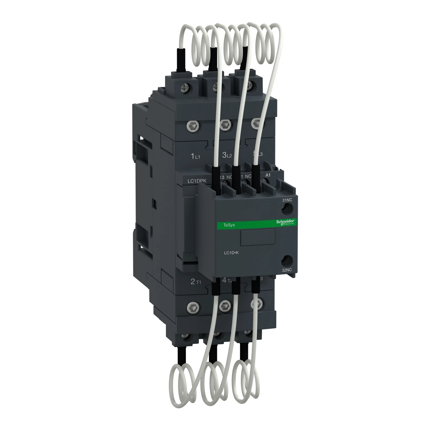 LC1DTKM7C LC1DTKM7 LC1-DTKM7C Capacitor contactor, Tesys Deca, 40kVAR at 400/415V 50Hz, 220V AC 50/60Hz coil