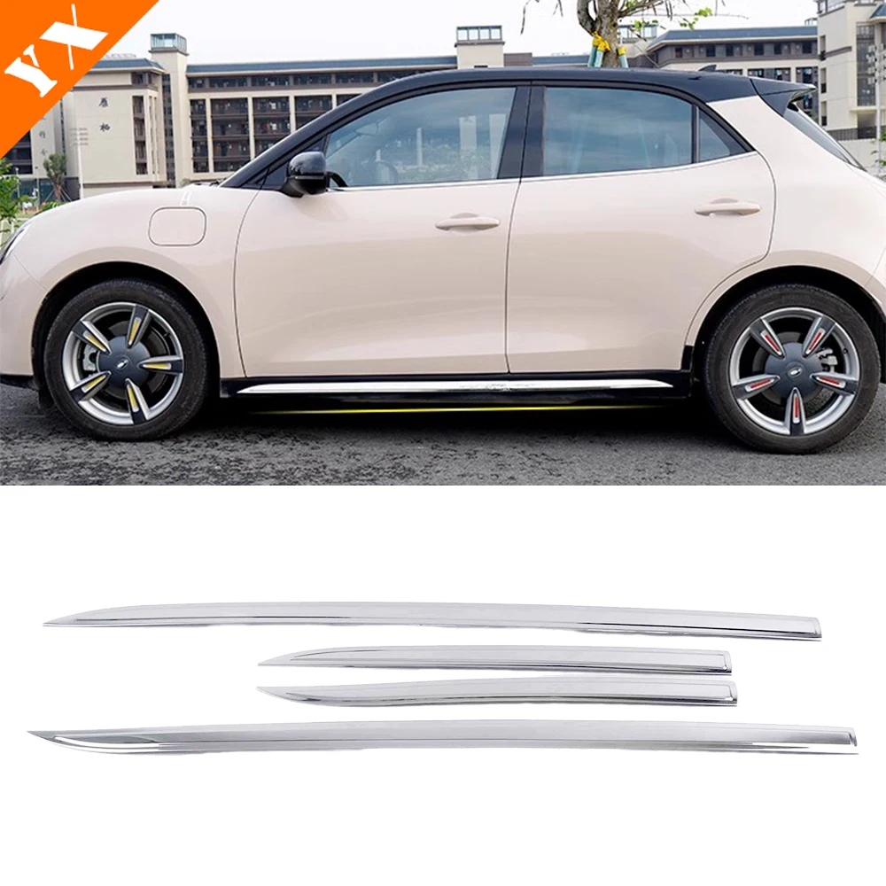 For Great Wall ORA GT Accessories 2021-2024 Stainless Car Side Door Trim Car Body Sticker Cover Car Front Bumper Decor Protector