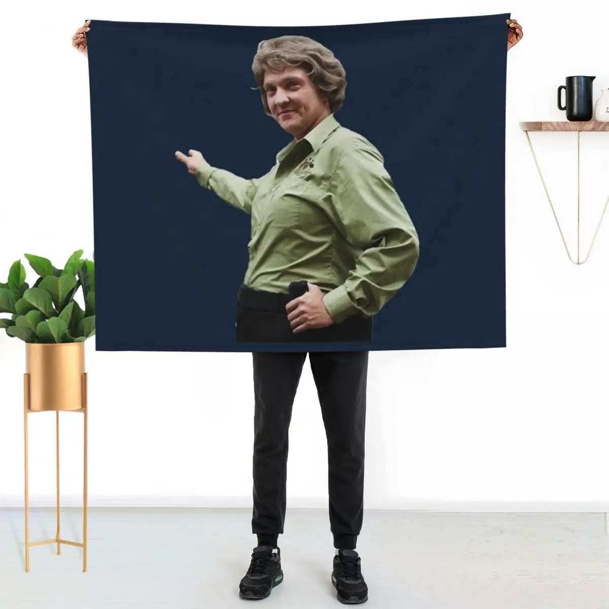 Angry Boys (Chris Lilley) Ruth ‘Gran’ Sims Throw Blanket Flannel Fleece Soft Warm Throw Blanket