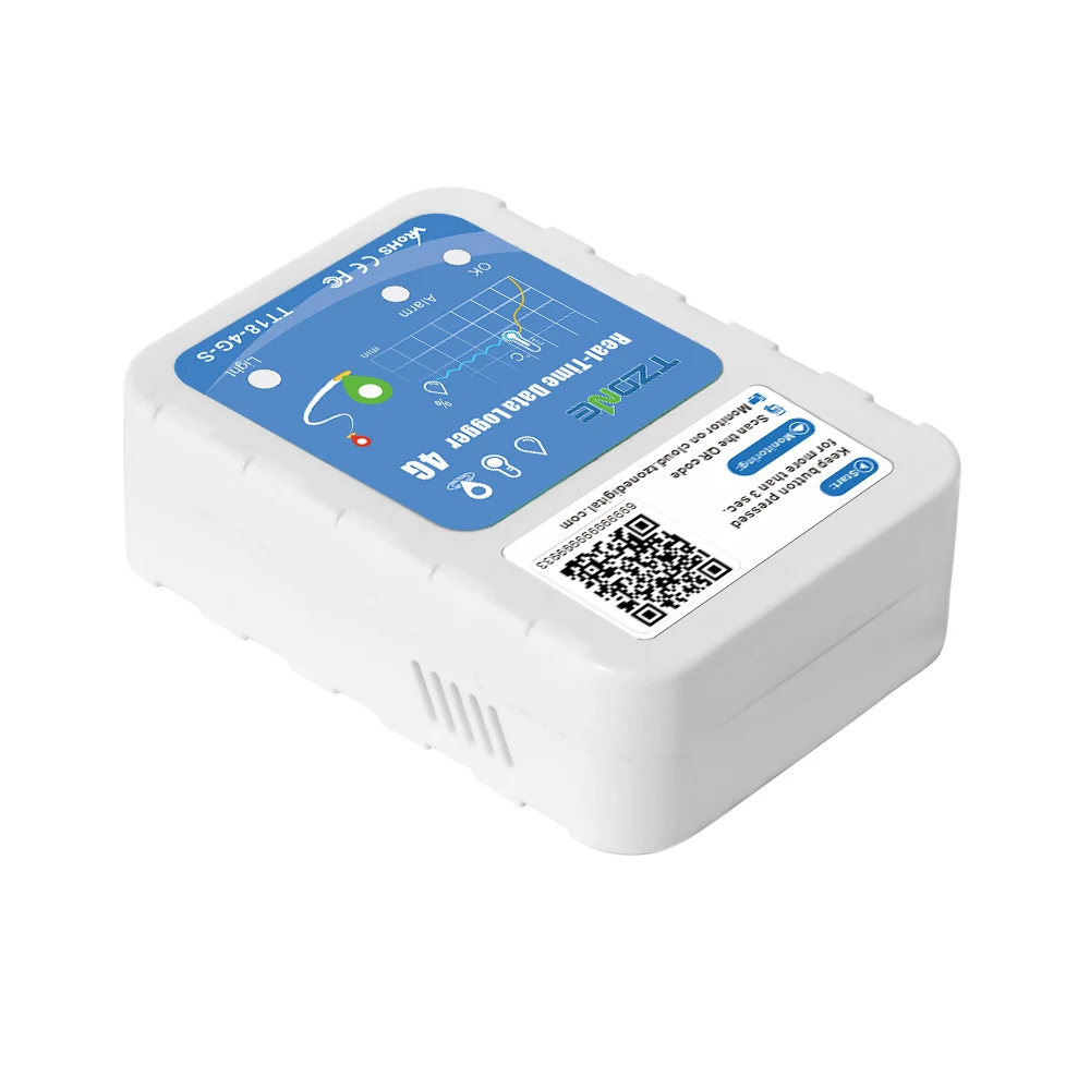 Tzone Cold Chain Monitoring Solution Industrial Thermometer With Temperature Sensor Temperature and Humidity Data Logger