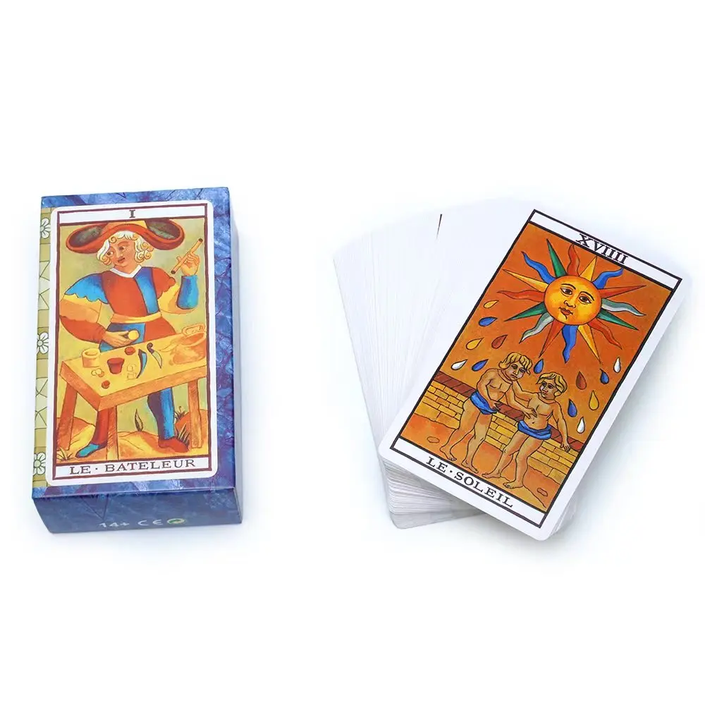 Español Le Bataleur Spanish Tarot Oracle Cards Divination et la Guidance Spirituelle Family Party Game Tarot Deck Board Game