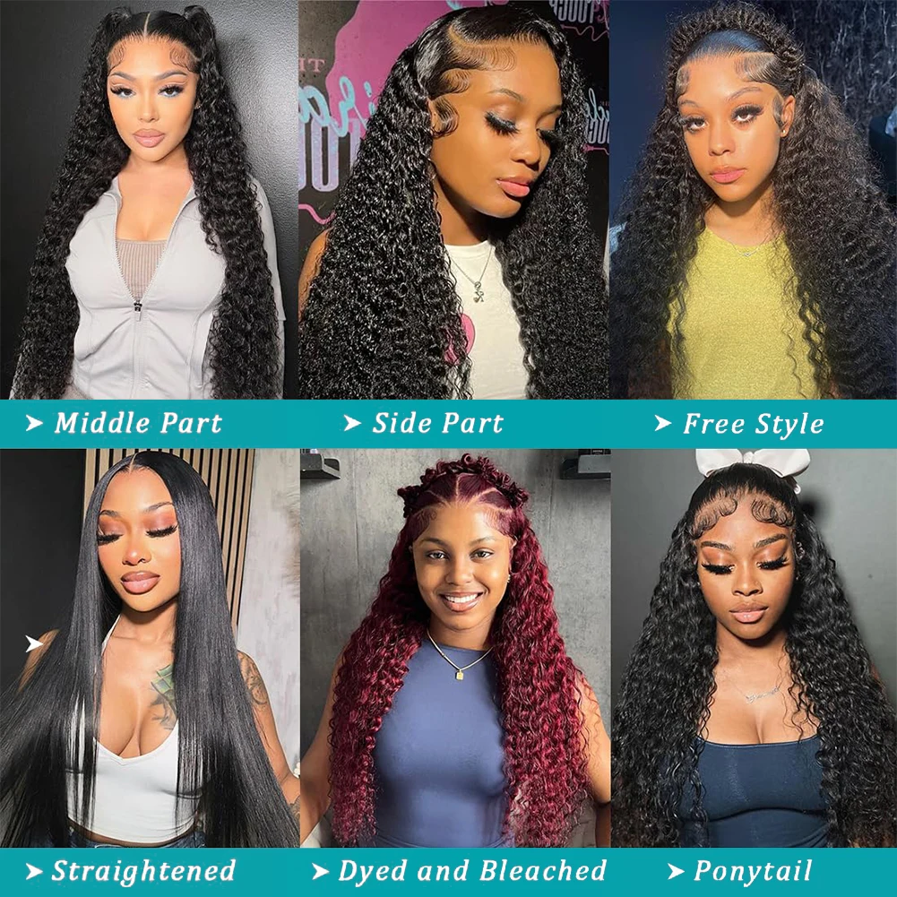 40 46 Inch Deep Wave 13x6 13x4 - đánh giá và giá Lace Front Wig