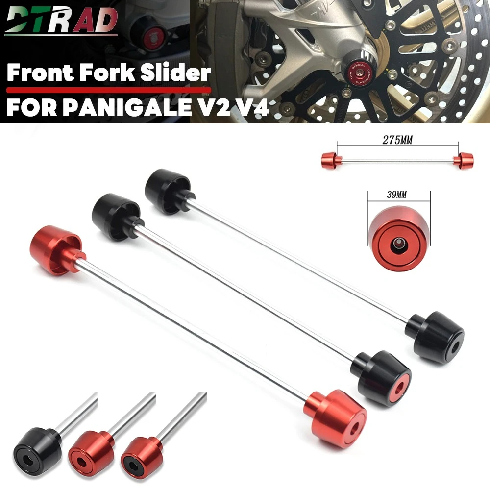 

Motorcycle Front Wheel Axle Fork Crash Sliders For DUCATI Panigale V4 V4S V4R V2 Streetfighter V4 SP2 2018-2025 Wheel Protectors