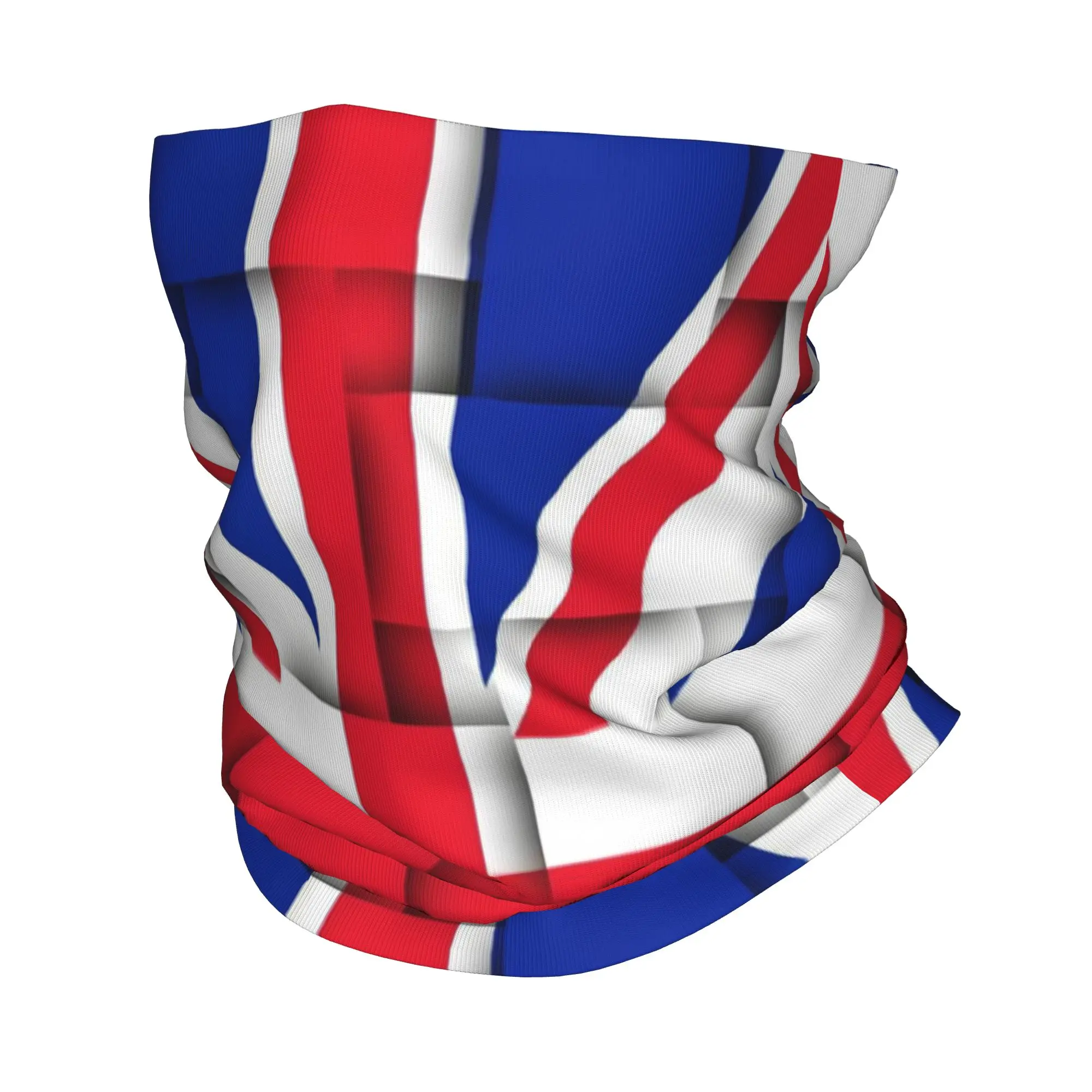 

Custom Union Jack Flag Of the UK Bandana Neck Warmer Men Women Winter Ski Tube Scarf Gaiter British Face Cover