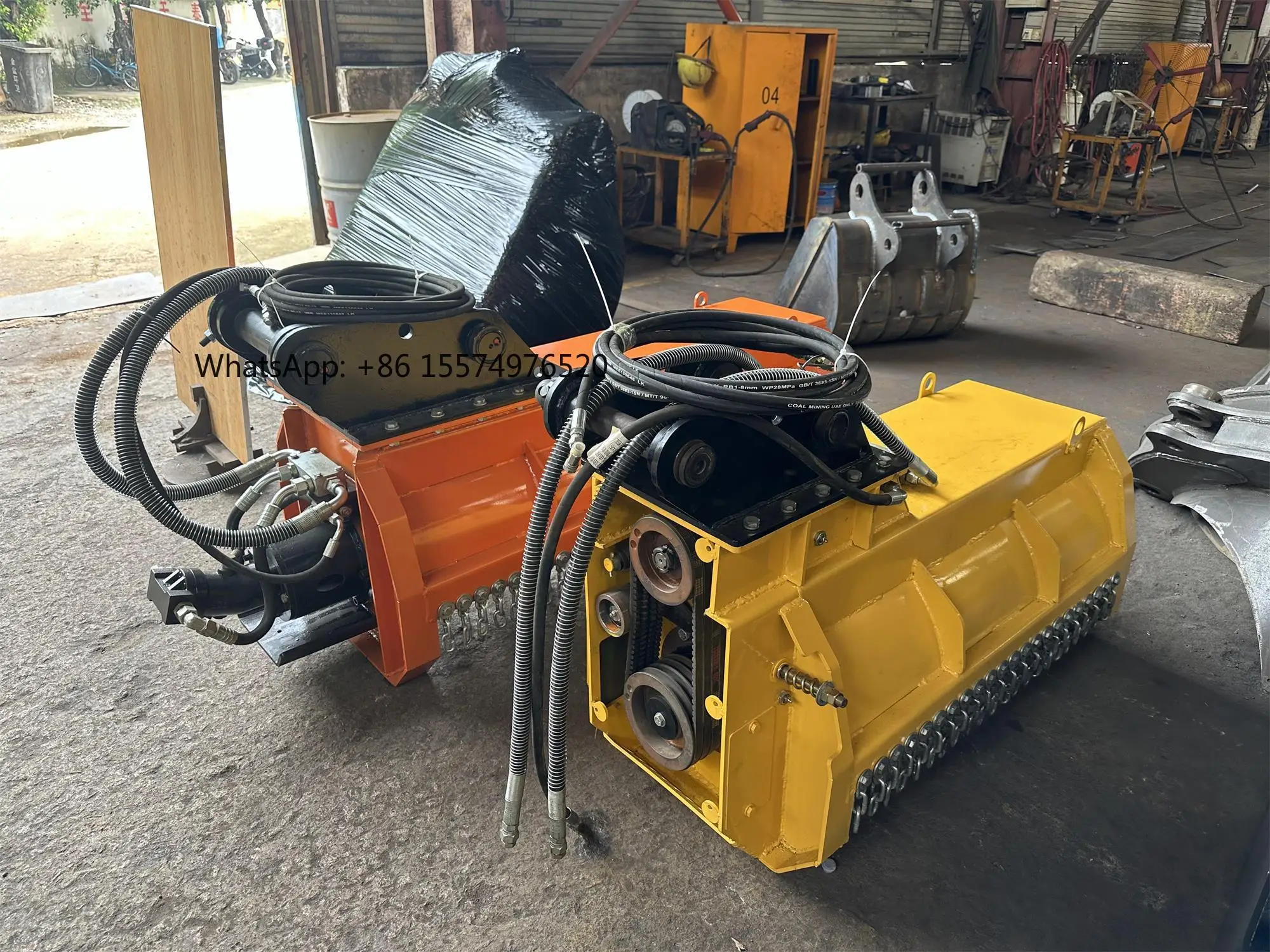 High Quality Customized 9ton Mini Excavator Flail Lawn Mower New Construction Machinery Attachments Farm Industry Motor Engine