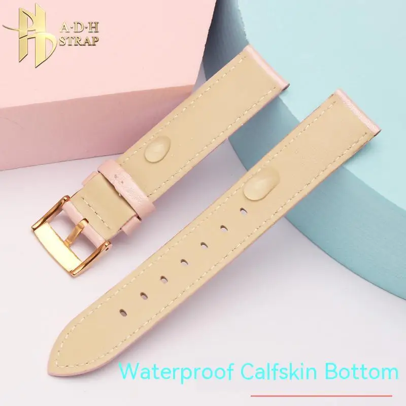 المرأة رقيقة حزام ساعة جلدية ل سواروفسكي أرماني حزام (Band) ساعة دبوس مشبك نمط متساوية العرض 14 مللي متر 16 مللي متر لينة مقاوم للماء سيدة