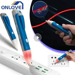 Electric Indicator AC 90-1000V Non-Contact Socket Wall AC Power Outlet Voltage Detector Sensor Tester Pen LED Light Test Pencil