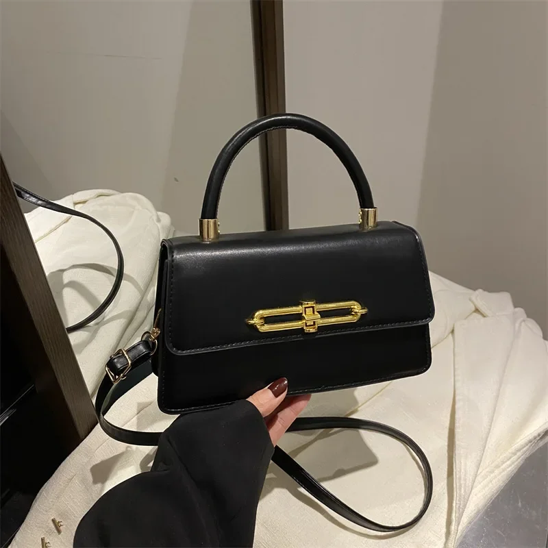 Simple shoulder messenger bag, high-end sense versatile temperament square bag