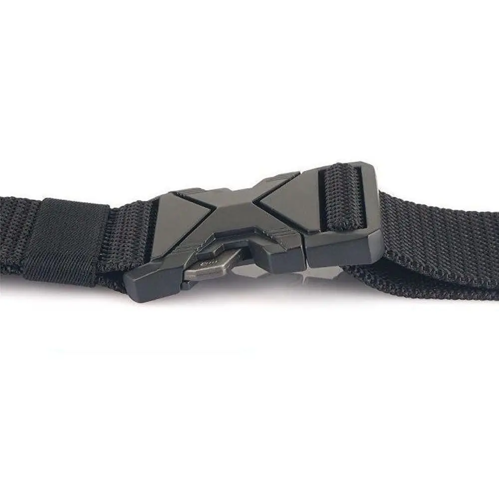 Durable Multi Function Men's Canvas Belt Breathable Thickened Quick Release Waistband Outdoor Workwear Belt