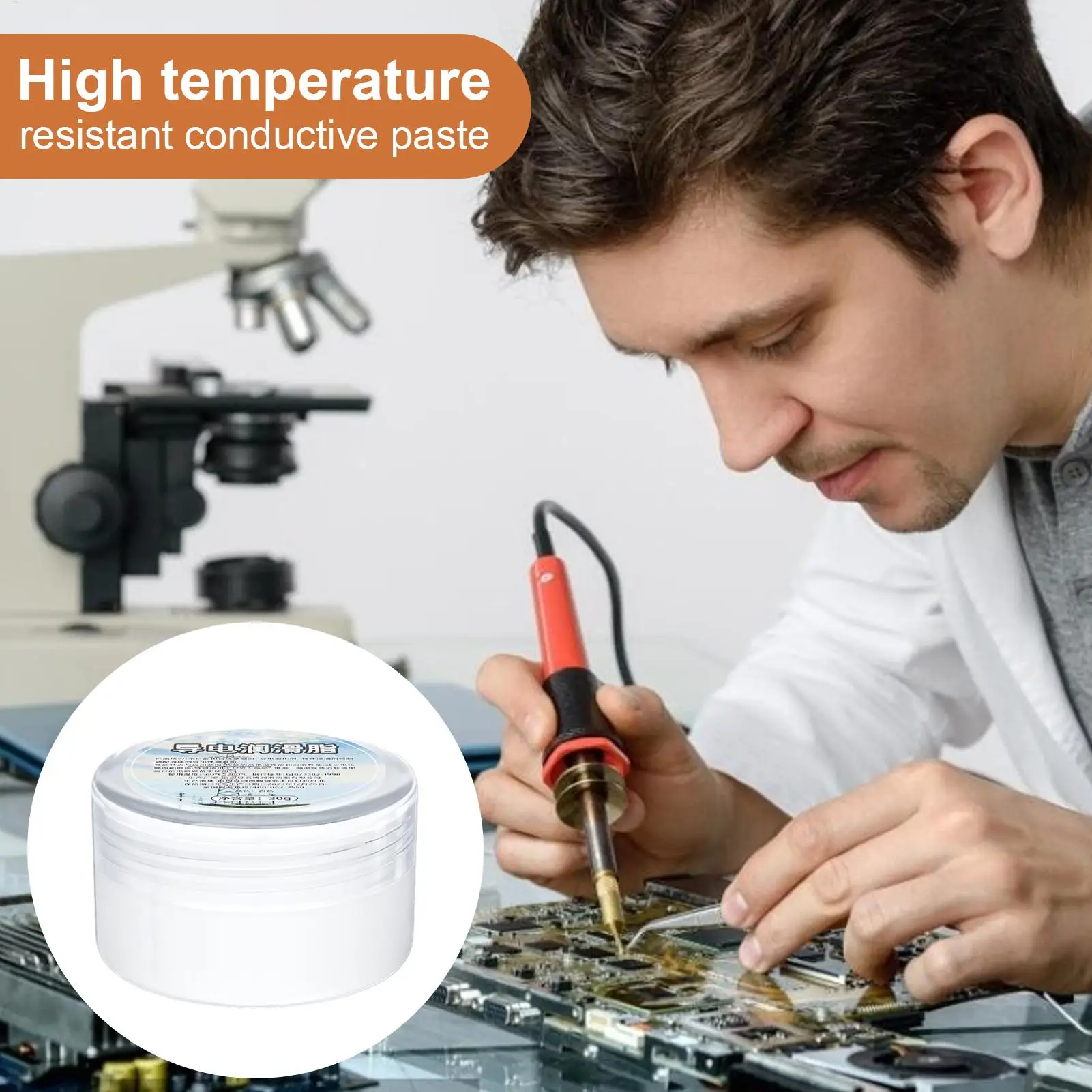 Electric Contact Grease Conductive Paste Electricity Compound Grease 30g Anti-rust for Car Electronics Household Appliances view 3