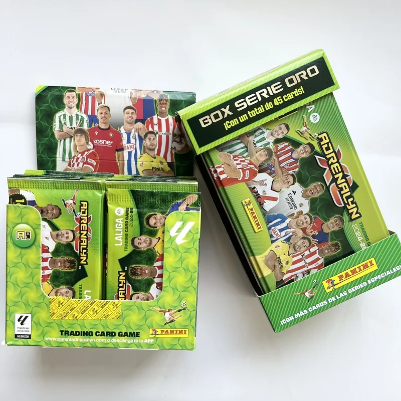 2025 Panini Adrenalyn XL Football Star Card Caja ciega para la versión del juego de La Liga recoge tarjetas firmadas de estrellas de fútbol y ellos