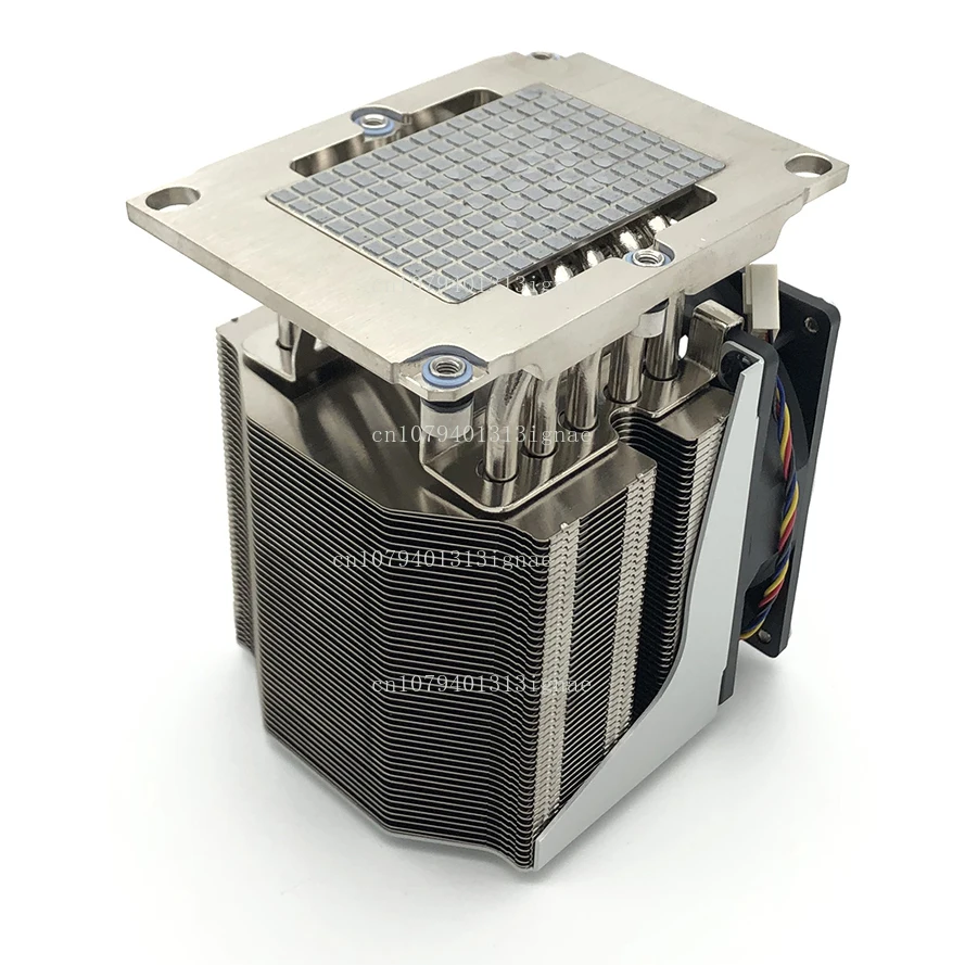 5,6 copper tube square rectangular LGA3647 side blowing server CPU radiator reflow soldering