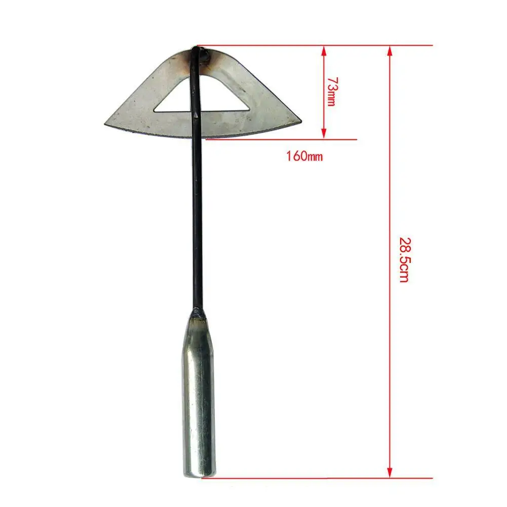 Steel Hardened Hollow Hoe Handheld Weeding Rake Planting Vegetables Farm Garden Agriculture Weeding Tool Dropshipping