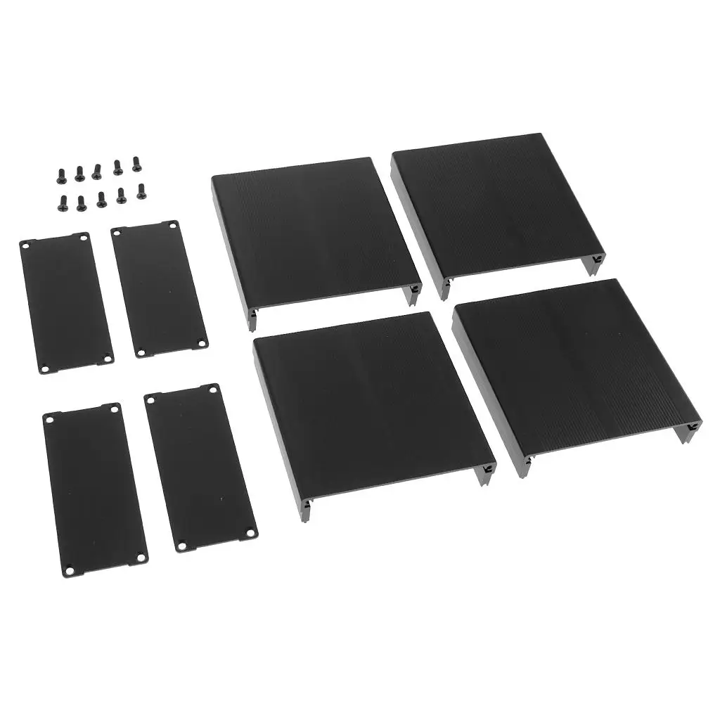 علبة الضميمة الخارجية الألومنيوم البناء الإسكان الإلكتروني لوحدة التحكم أمبير العارض PCB DIY المشاريع #3
