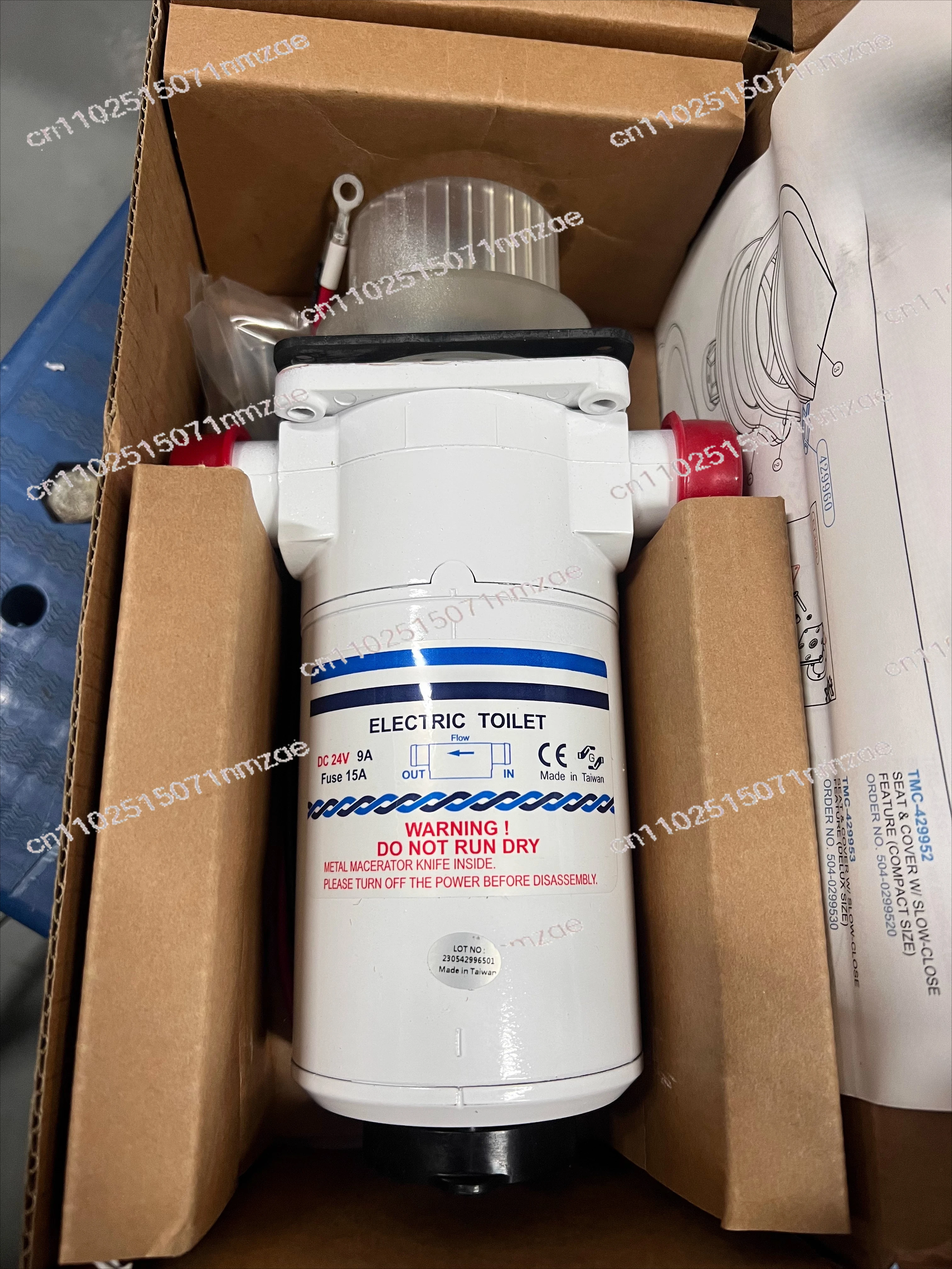 12V \ 24V Toilet Motor Grinding Pump Plastic Impeller Accessories Electric Yacht Sailing Ship Toilet Pump