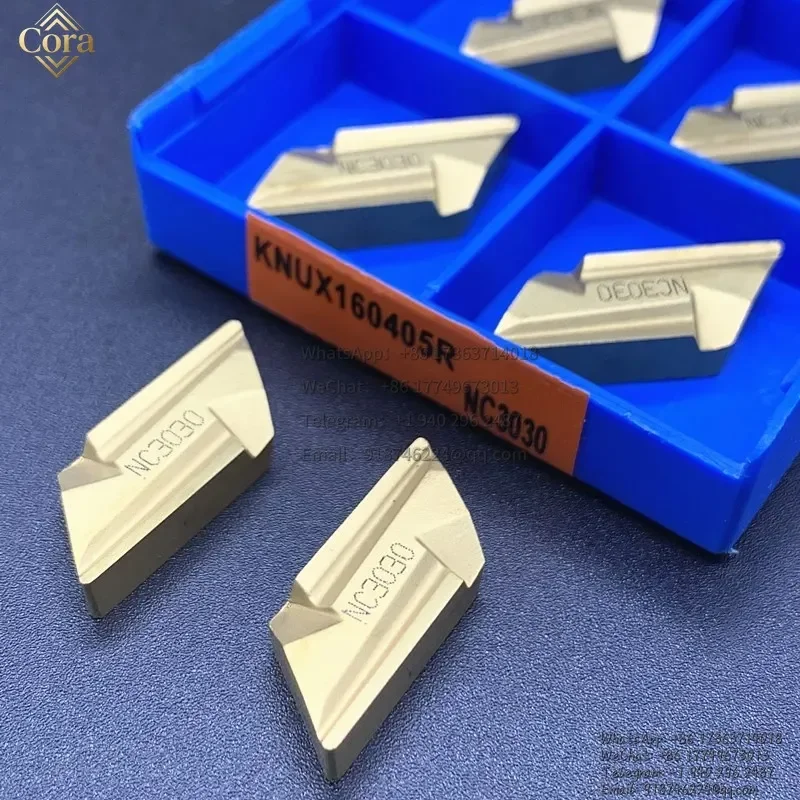 carbide inserts KNUX160405R KNUX160405L KNUX/160405L 160405R NC3020 NC3030 metal lathe tools steel processing blade