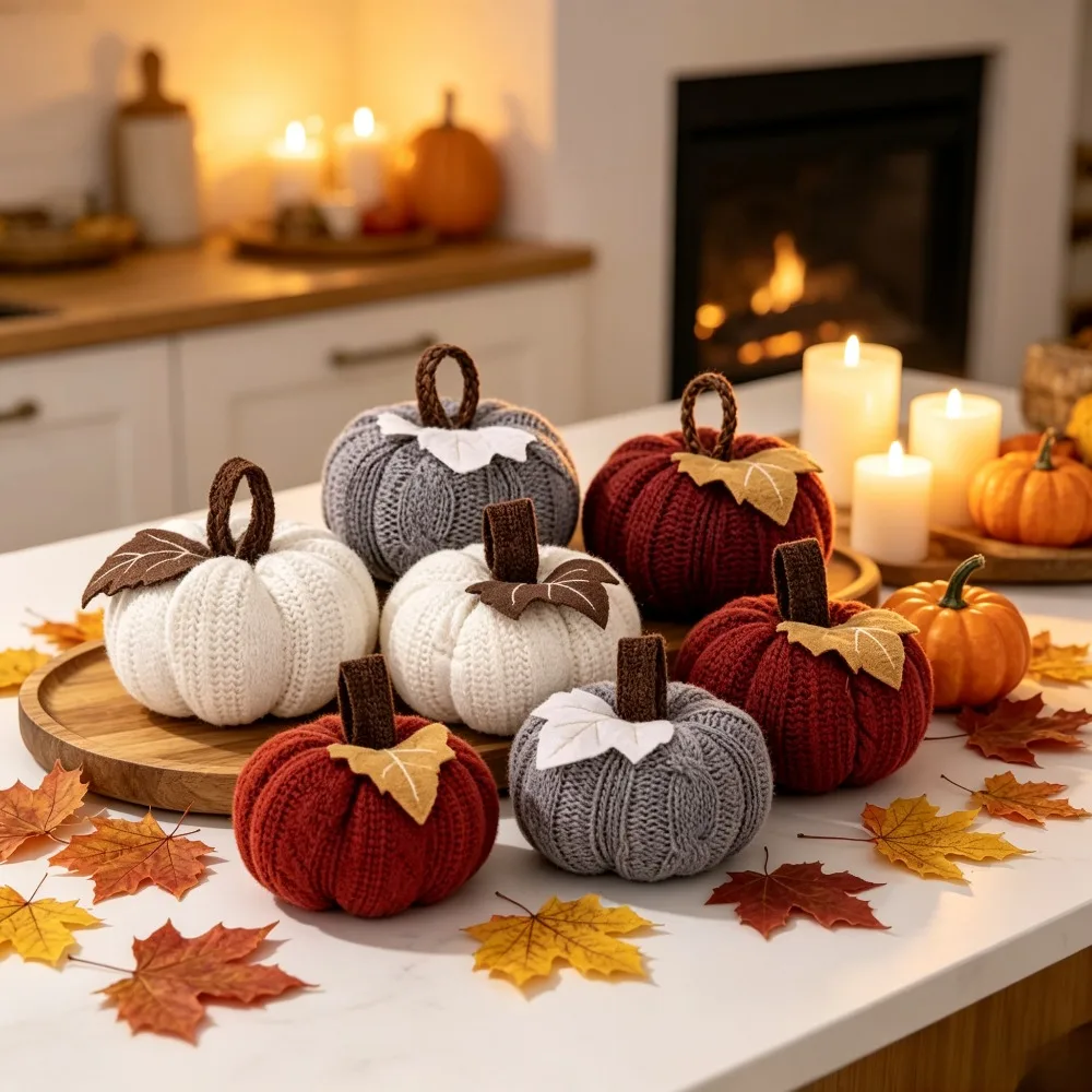 Artificial Pumpkin Halloween Decoration Mini Fake Simulated Pumpkin Autumn Harvest Thanksgiving Party Props Tabletop Home Garden