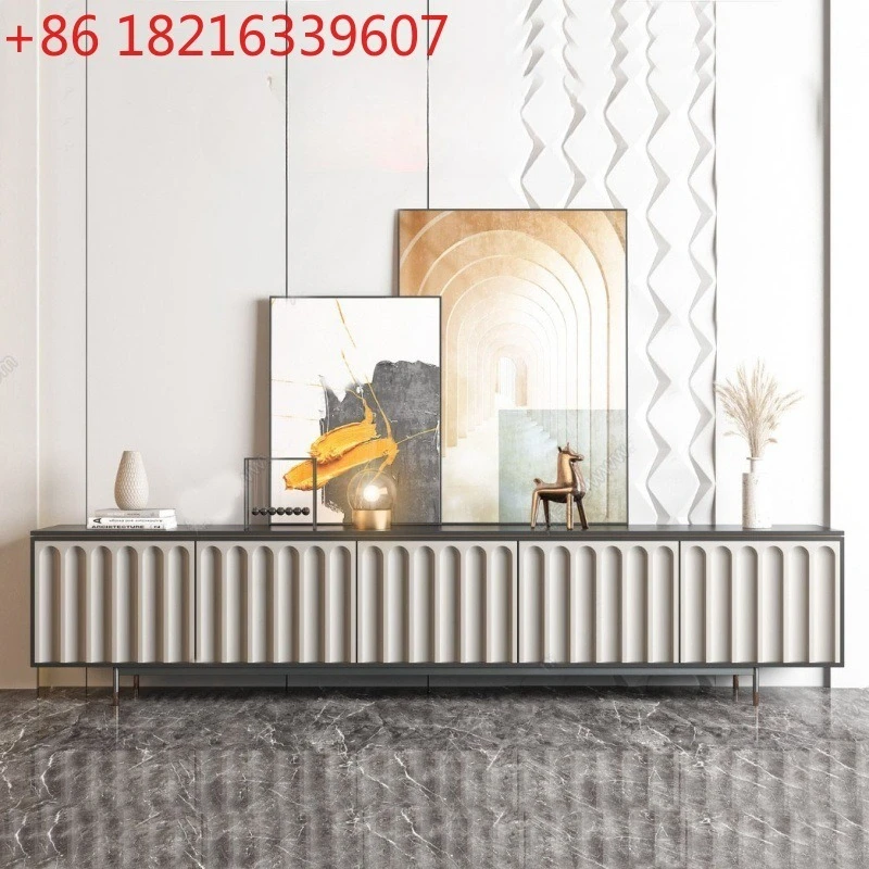 

Nordic paint solid wood TV cabinet modern simple living room audio-visual cabinet