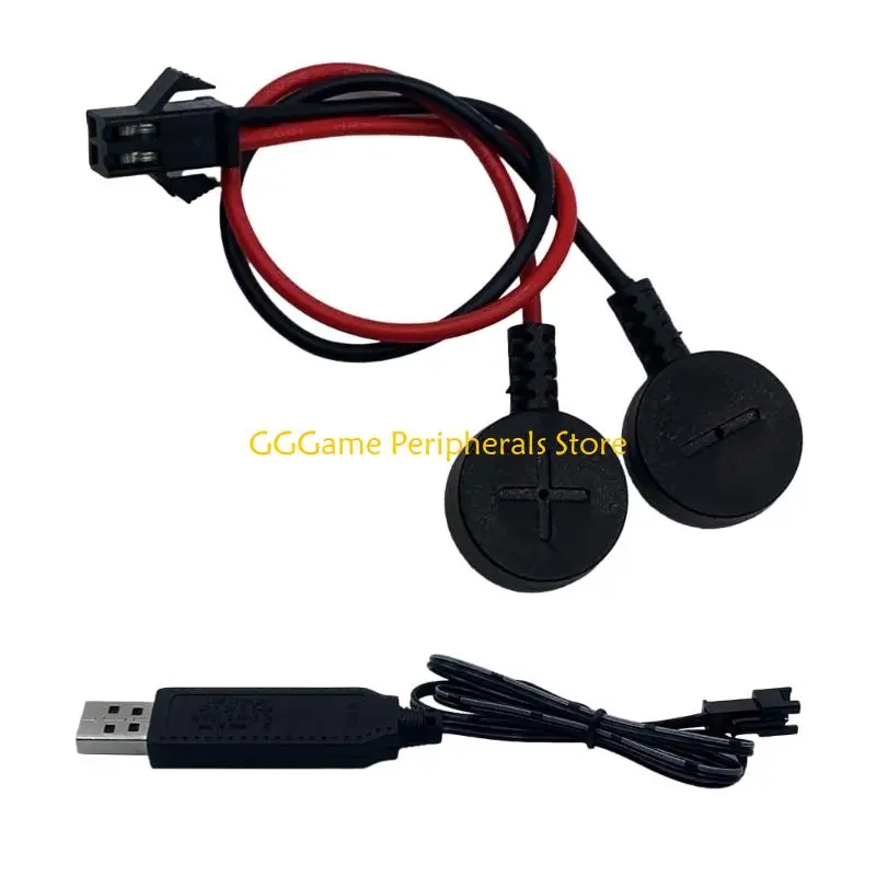 U55B Efficient Charging Cable PVC Texture for 18650 Batteries 50cm Long