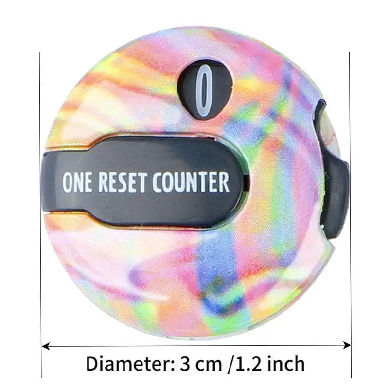 Counter For Men Mini Golf Counters With Clip Colorful Square Golf Scorer Golf Scoring Keeper Simple Attachment With Hat Clip