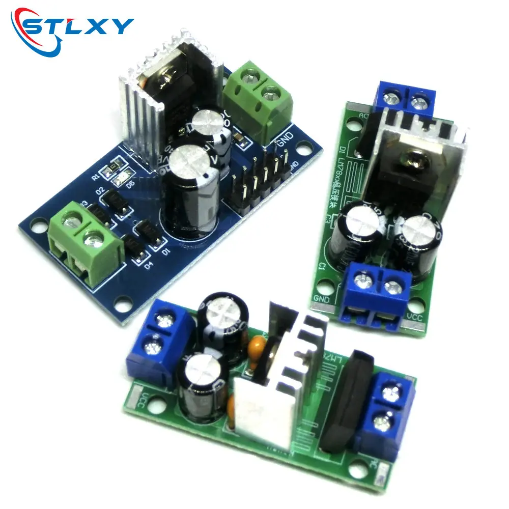 LM7805 LM7806 LM7809 LM7812 DC/AC Three Terminal Voltage Regulator Power Supply Module 5V 6V 9V 12V Output Max 1.2A