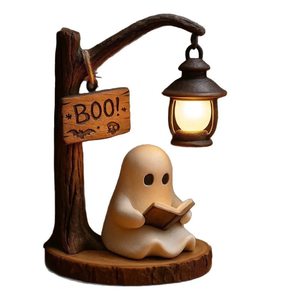 AliExpress – Ghost Reading Lantern 4.3×3.14×6.3 Inches Resin Spooky Night Light for Bookshelf Desk Home Office