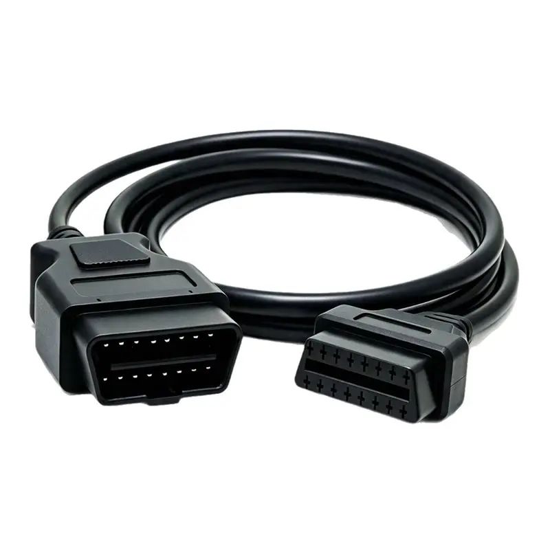 A11M-Auto Diagnostic Tool Cable 1M OBD2 16 Pin Male To Female Extension Cable Diagnostic Extender Cord Adapter Car Auto