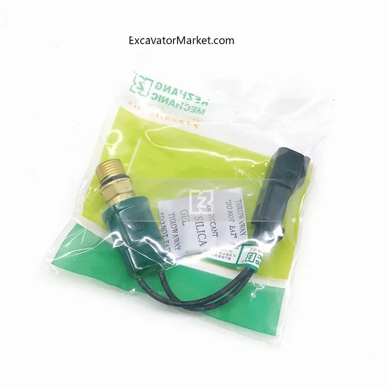 Excavator Accessories For Jiexibo excavator pressure sensor (green) JCB332/J0669 alarm sensor plug switch plug