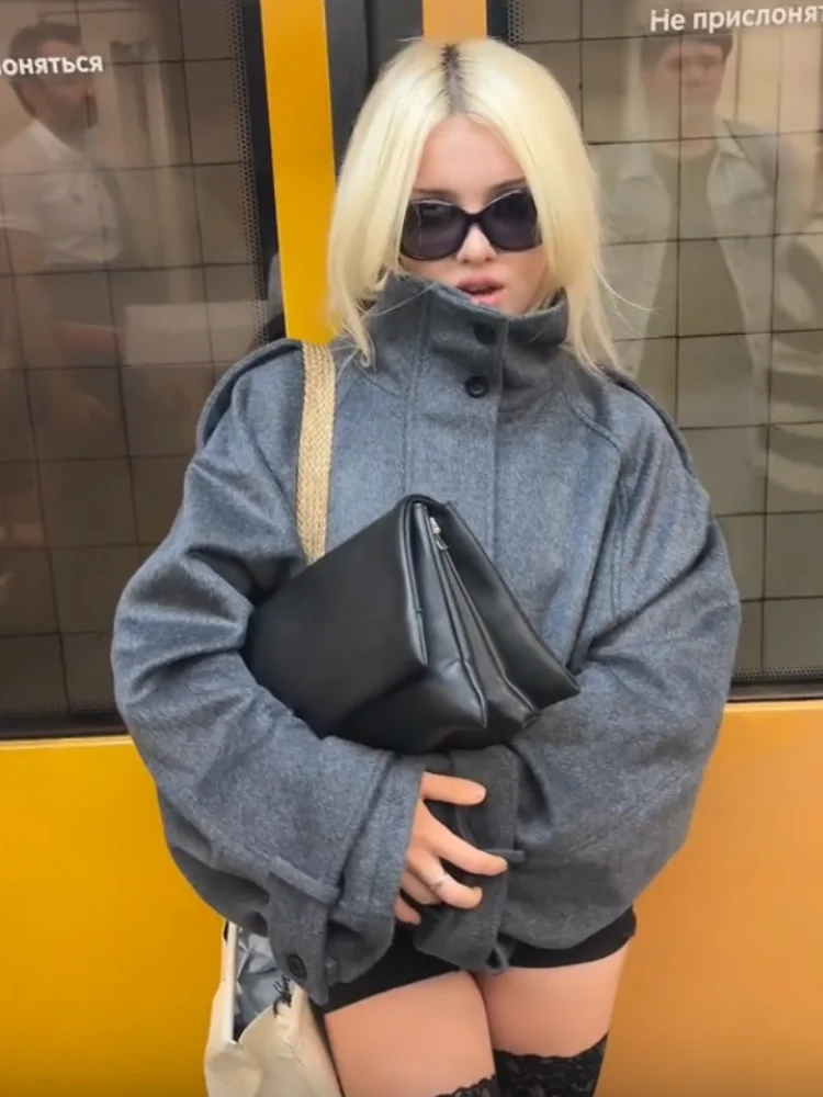 Minimalist Timeless Jacket Loose Stylish Versatile Classic Women Coats Fashion Trendy Casual Vintage Fall Street Outerwear